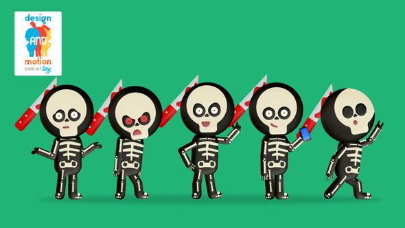 D&M Character Kit Tiny: Skeleton Costume
