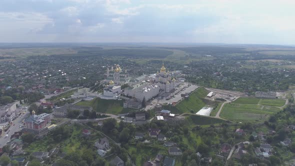 Aerial view of Pochaiv alt