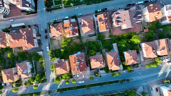 Cappadocia aerial view 4 K View of the City Urgup alt
