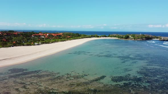 Drone Flying Around Nusa Dua Beach in Bali alt