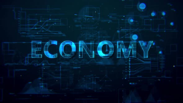 Economy Digital Data Text 4k 