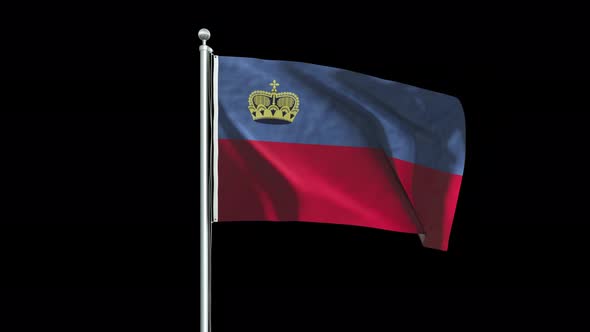 Liechtenstein Flag Big