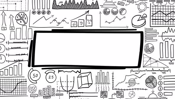 Background And Placeholder With Hand-drawn Infographics