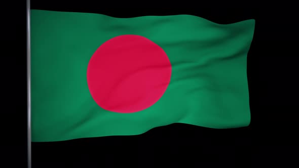 Bangladesh Flag Animation 4k