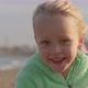 Portrait of a Joyful Kid Running on the Beach - VideoHive Item for Sale