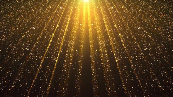 Gold Particle With Shiny Stars B-9 alt