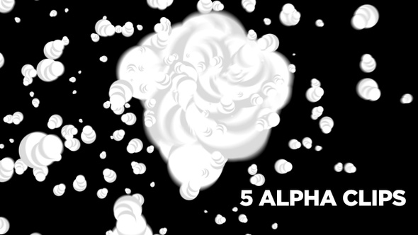 Cartoon explosion smoke alt