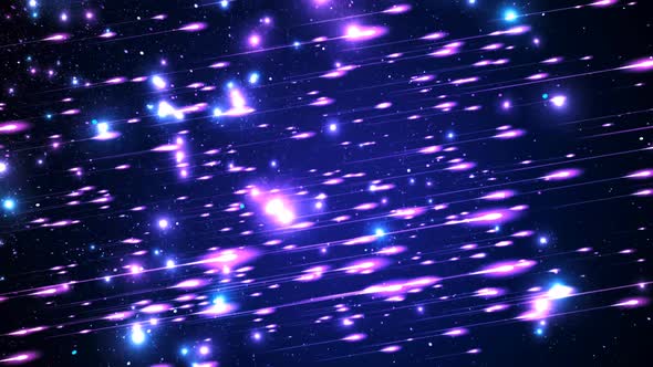 Shooting Stars Blue Space Loop Background alt