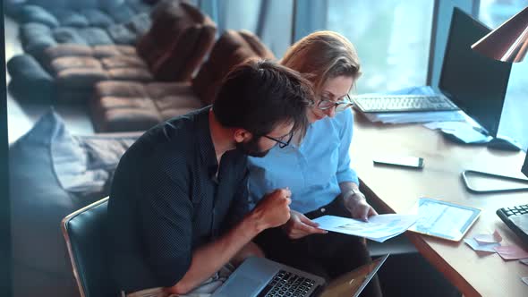 Attorney In Advocacy Company Analyzing Corporate Deal. Notary On Workplace Approving Contract. alt