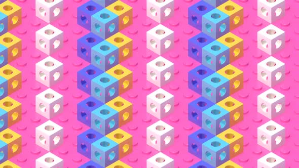 Cool cubes pattern background