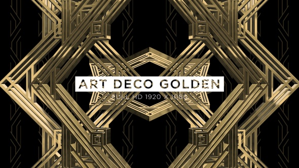 Art Deco Golden Vj Loops Background alt