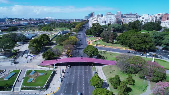 Buenos Aires Argentina. Downtown landscape of tourism landmark city. alt