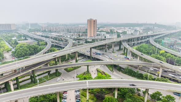 Time Lapse of Grade Separation bridge.NanJing,China. alt