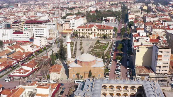Mosque And City Aerial View 8