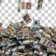 UK Stacked Money Bundles falling / United Kingdom Money / British Pounds Sterling £ / GBP - 4K - VideoHive Item for Sale