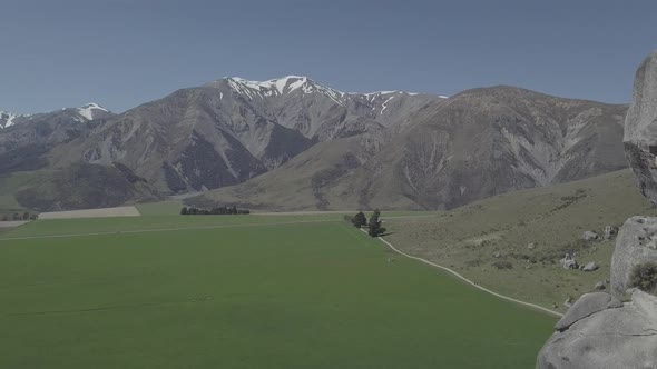 Southern Alps aerial footage