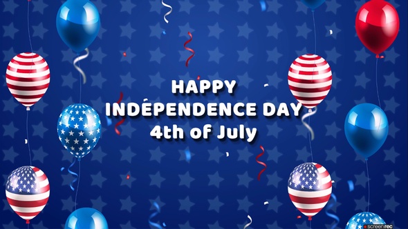 4th of July Loop Background