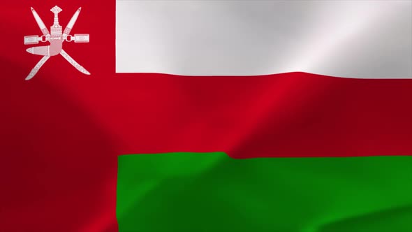 Oman Waving Flag Animation 4K Moving Wallpaper Background alt