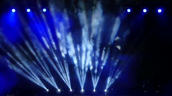 Stage Spotlights And Smoke 5