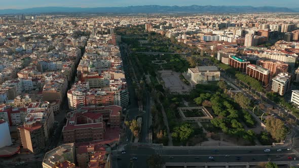 Aerial View. Epic Valencia, Spain, Entire City. alt