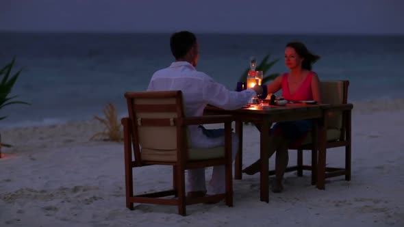 Candle Light Dinner on Beach
