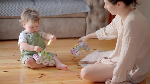 Happy Cute Family at Home alt