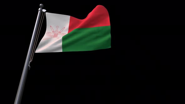 Flag Of Klagenfurt City  Austria  With Alpha Channel 4K alt