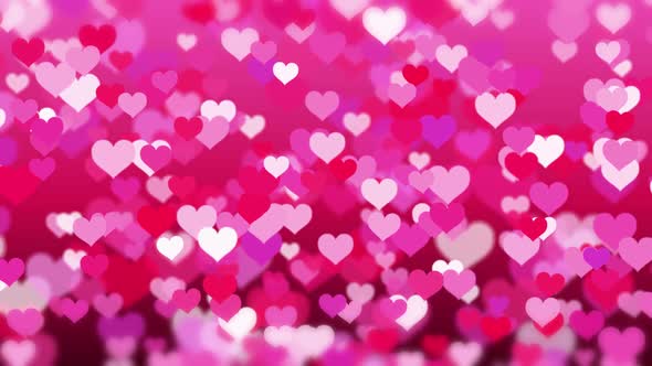Hearts Background Happy Valentines