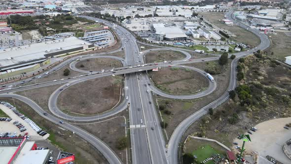 Traffic aerial view alt