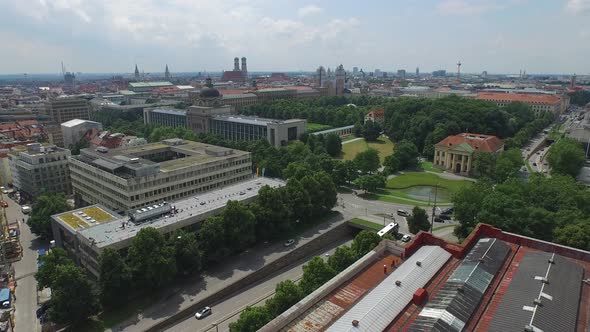 Aerial view of Munich