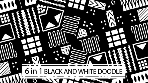 Black And White Doodle Vol.01