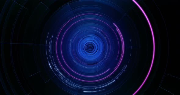 4K Loop Futuristic technological abstract motion graphic background. alt