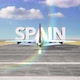 Commercial Airplane Landing Country Spain - VideoHive Item for Sale