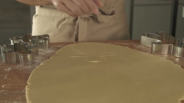 Cutting Out Cookies for Christmas alt