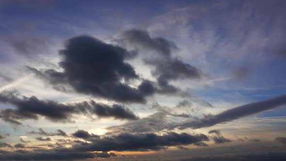 Timelapse with Beautiful Sunset Sky alt