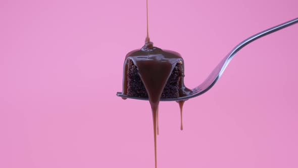 Melted Chocolate Brownie Slice