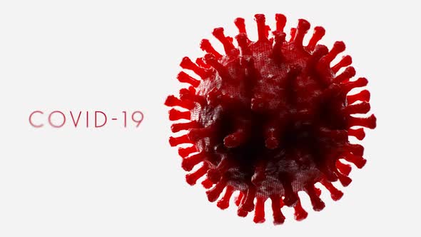Coronavirus (COVID-19) medical animation — red edition alt