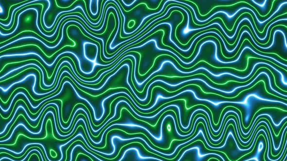 neon line wave background animation. Vd 2077