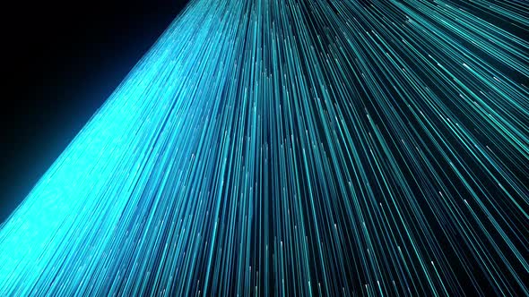 Data Ai line circuit technology Data Transfer abstract 5g blue particles network  background alt