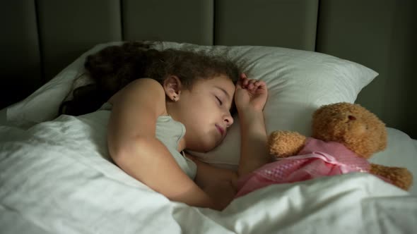 Tracking Shot Sleeping Baby at Midnight alt