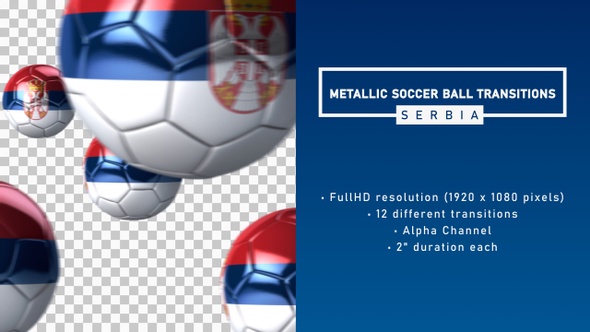 Metallic Soccer Ball Transitions - Serbia