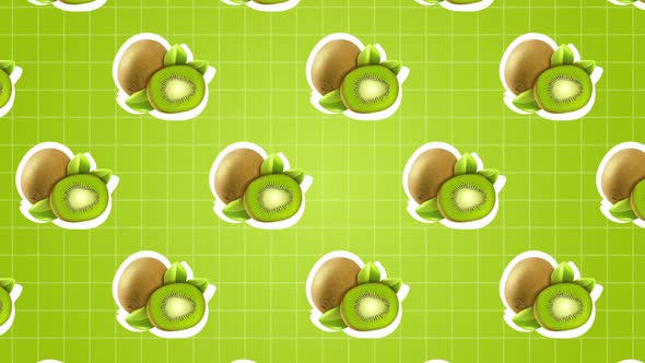 Kiwi Fruit Food Background Animation alt