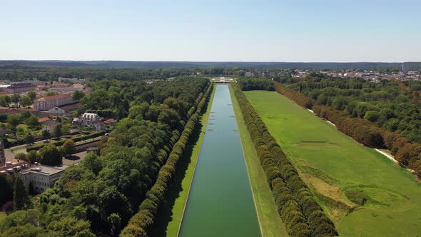 Aerial View of La Butte Montceau, France