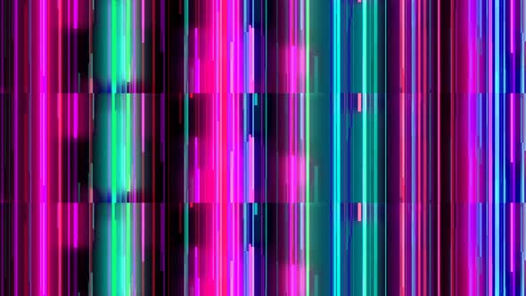 Glowing Colorful Abstract Futuristic Hi-Tech Lines Motion Background