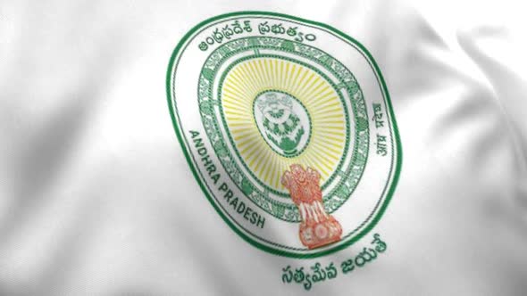 Andhra Pradesh Flag (India) alt