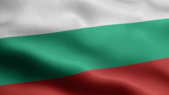 Bulgaria Flag Seamless Closeup Waving Animation alt