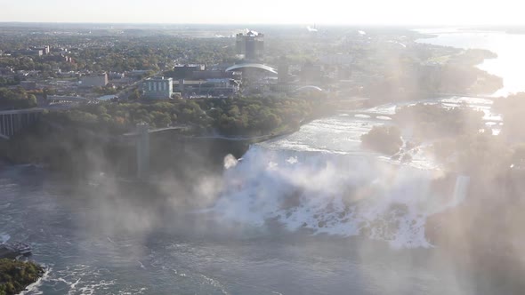 Niagara Falls aerial view from the Canadian side