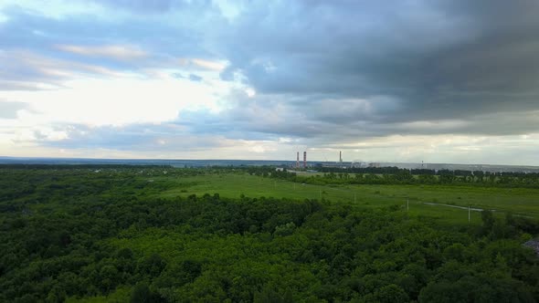 Industrial Plant In Countryside
