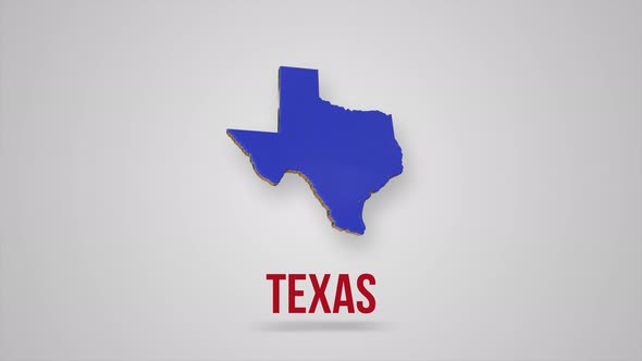 Texas State Map Outline Animation alt