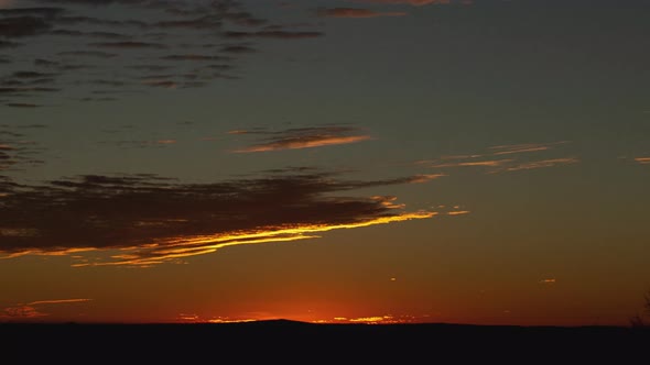 Breathtaking Sunrise Timelapse Wide Shot